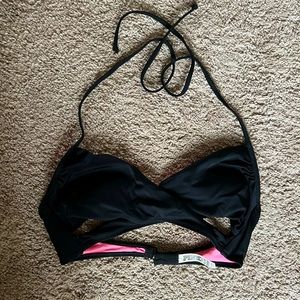 PINK cross-cross swim top